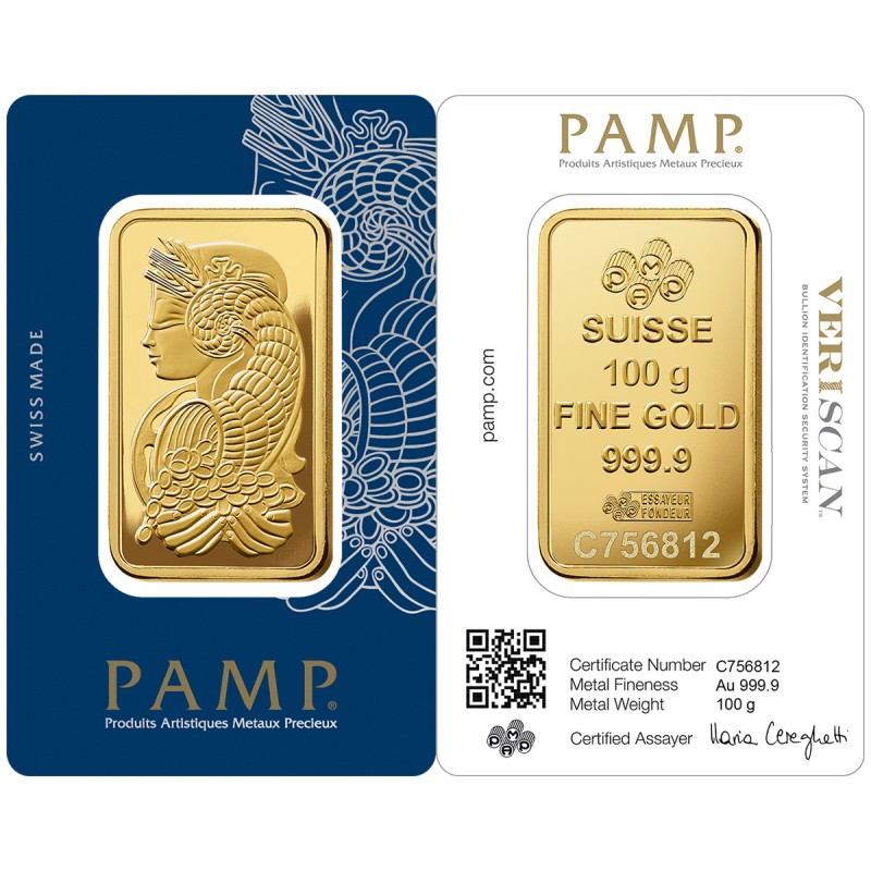 Fortuna Gold Minted Bar 100g