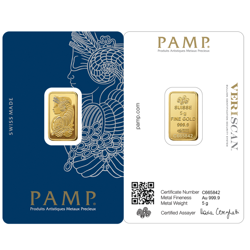 Fortuna Gold Minted Bar 5g