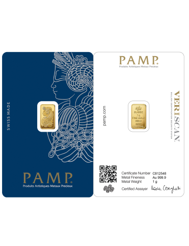 Fortuna Gold Minted Bar 1g