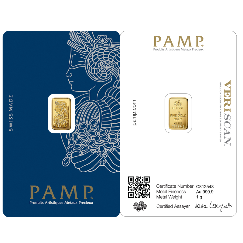 Fortuna Gold Minted Bar 1g